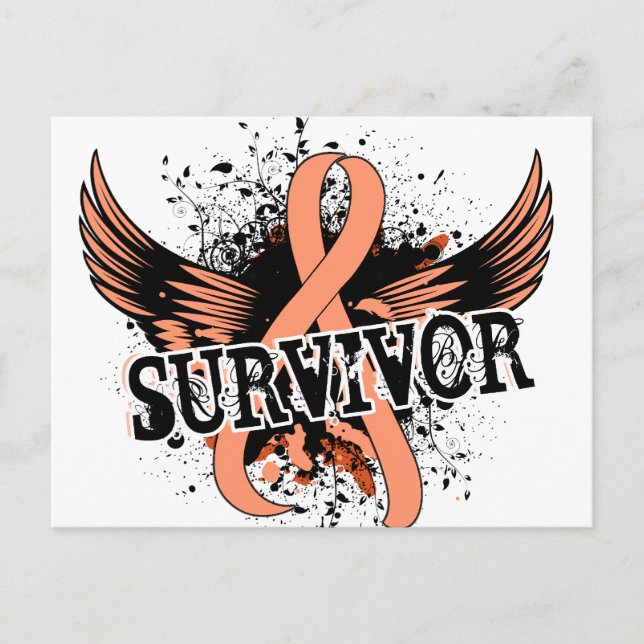 Survivor 16 Uteruskrebs Postkarte (Vorderseite)