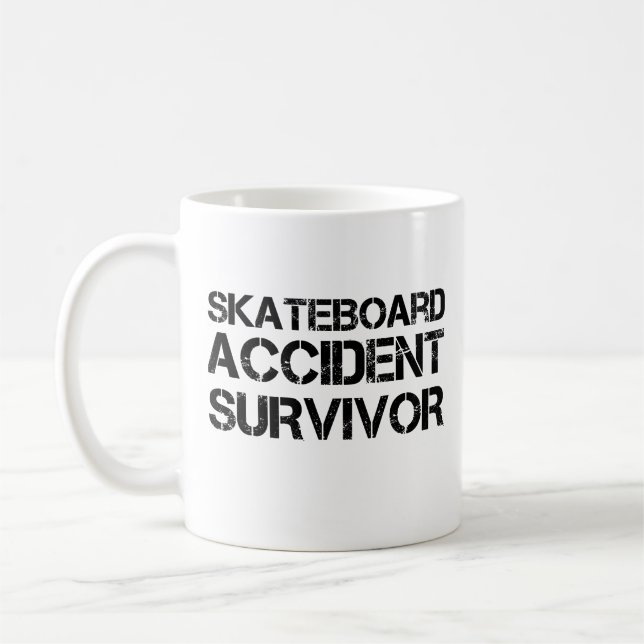 Survivor bei Skateboarden Kaffeetasse (Links)