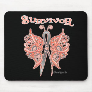 Survivor Celtic Butterfly - Endometrialer Krebs Mousepad