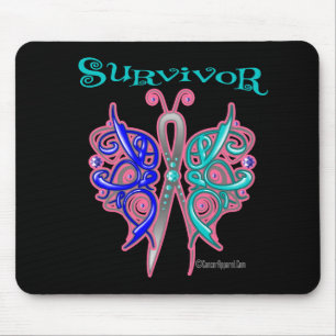 Survivor Celtic Butterfly - Schilddrüsenkrebs Mousepad
