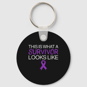 Survivor Fighter Lupus Awareness Montag Lila Ribb Schlüsselanhänger
