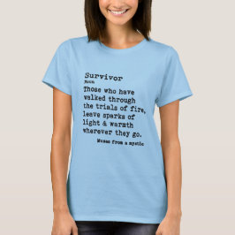 Survivor: Grundfarbige Crew Neck T-Shirt