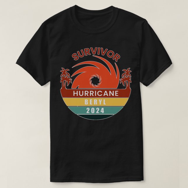 Survivor Hurricane Beryl 2024 TShirt (Design vorne)