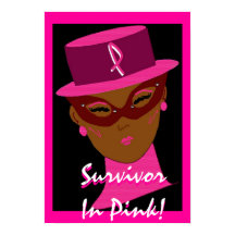"Survivor in Pink"-Poster - individuell anpassbar