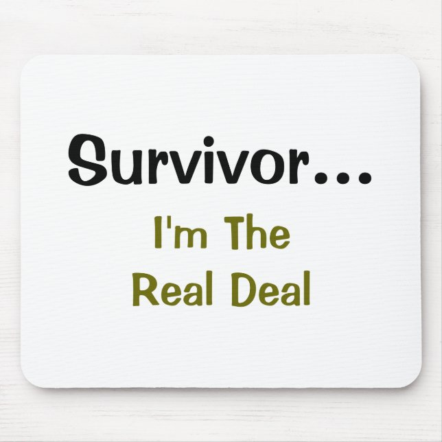 Survivor Inspiration Sprichwort Mousepad (Vorne)