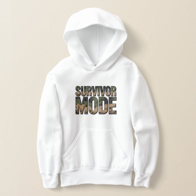 Survivor Mode Kids Camo – Little Warrior Edition Hoodie (Ablage )