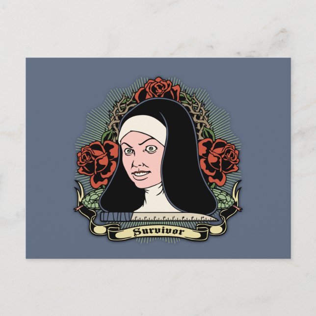 Survivor Nun Postkarte (Vorderseite)