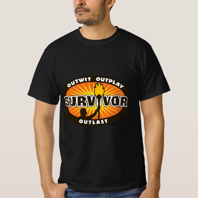 Survivor Outwick, Outplay, Outlast Logo T-Shirt (Vorderseite)