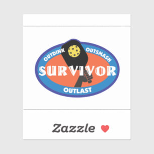 Survivor Pickleball Aufkleber