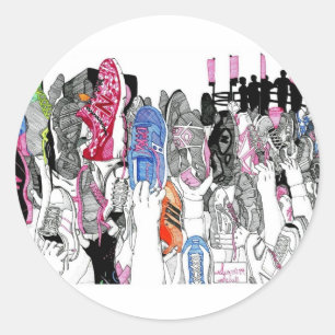 Survivor Salute Runder Aufkleber