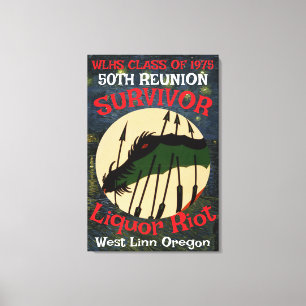 Survivor WLHS 50. WIEDERSEHEN CLASS 1975 Leinwanddruck