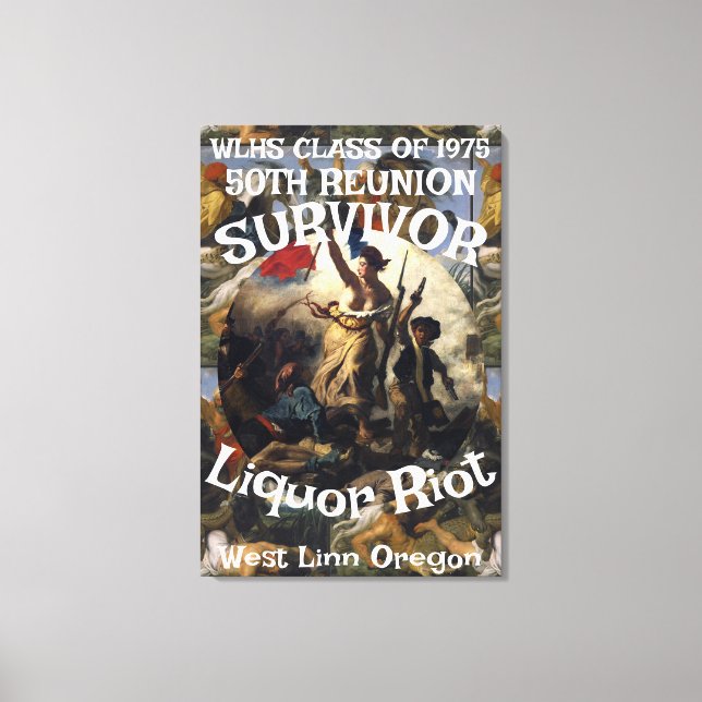 Survivor WLHS 50. WIEDERSEHEN CLASS 1975 Leinwanddruck (Vorderseite)