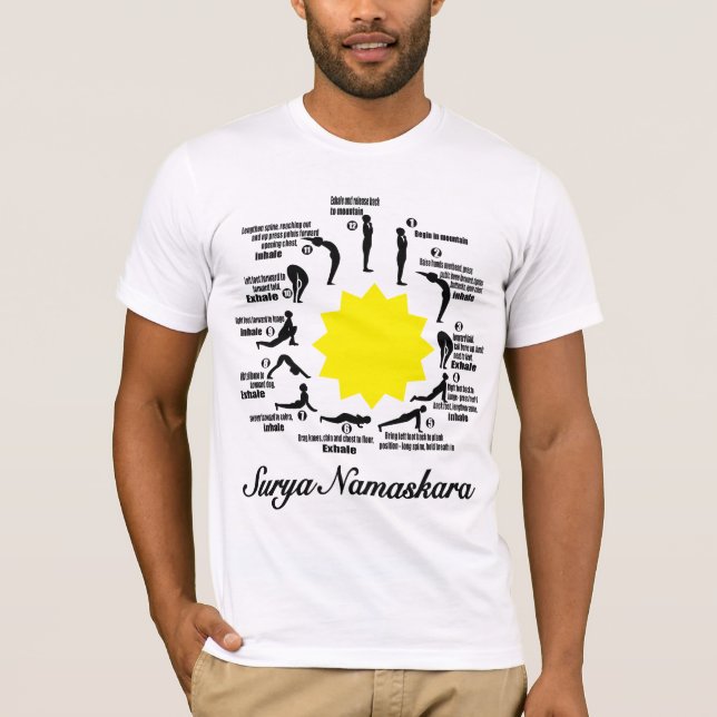 Surya namaskara Yoga Bewusstsein Shirt-Shirt T-Shirt (Vorderseite)