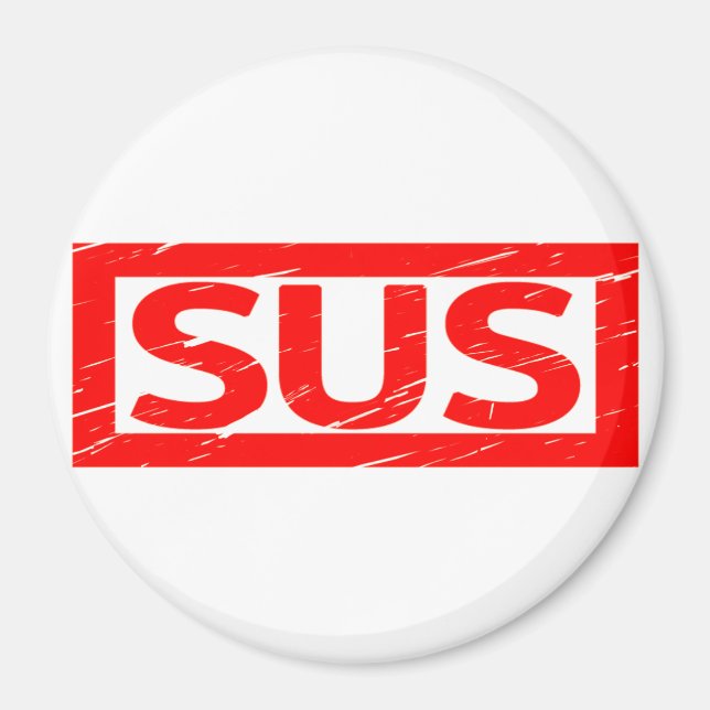 Sus Briefmarke Magnet (Vorne)