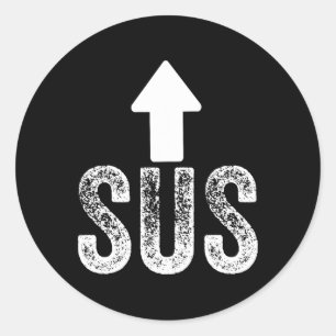 Sus Game Idk Bro Bruh Meme Funny Video Gamer 1 Runder Aufkleber
