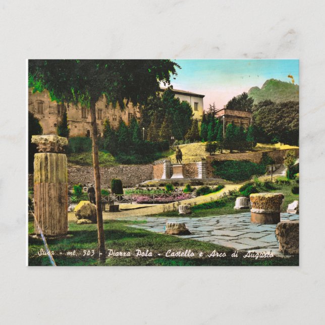 Sus, Schloss und Bogen von Augustus Postkarte (Vorderseite)