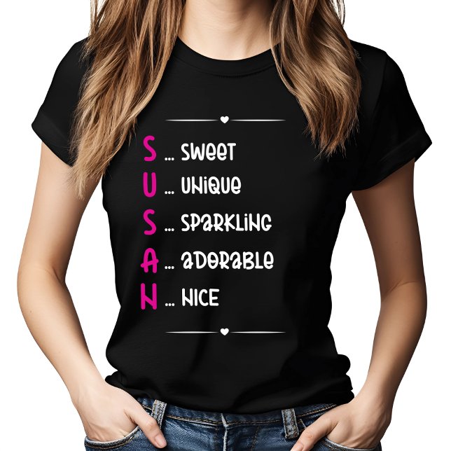 SUSAN Akronym Design Geschenk T-Shirt (Von Creator hochgeladen)