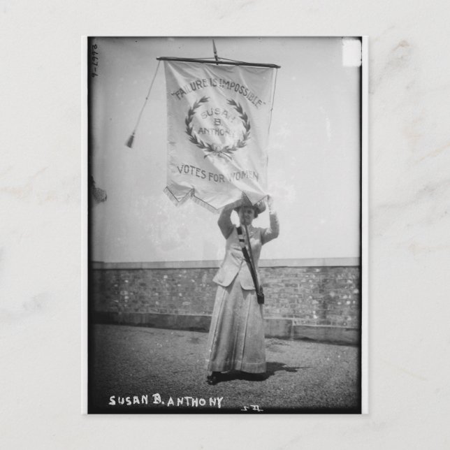 Susan B. Anthony Failure ist unmöglich Postkarte (Vorderseite)