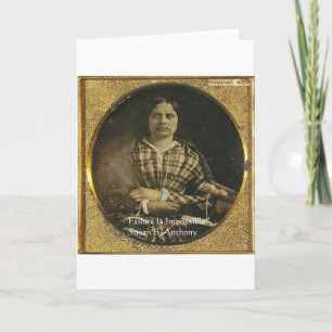 Susan B Anthony Wisdom Zitate Geschenke & Karten
