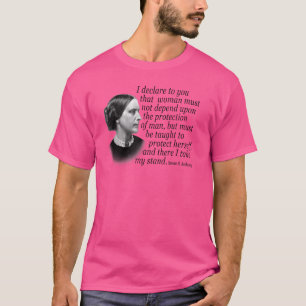 Susan B Anthony Zitat Frauenrechtsaktivistin T-Shirt