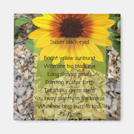 Susan Black mit Augen Gedicht Magnet
