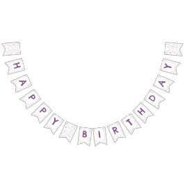 Susan Confetti Watercolor Dots Bunting Flag Wimpelkette