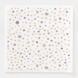 Susan Confetti Watercolor Dots Paper Napkin Serviette