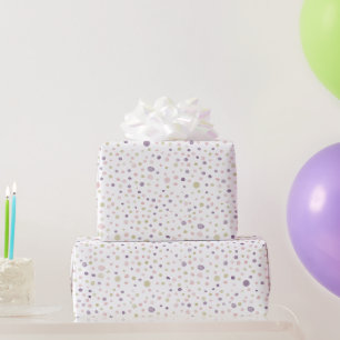 Susan Confetti Watercolor Dots Wrapping Paper Geschenkpapier