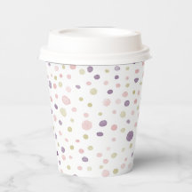 Susan Confetti Watercolor-Punkte-Papierbecher