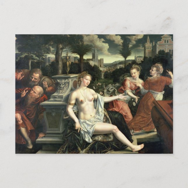 Susanna and the Elders, 1567 Postkarte (Vorderseite)