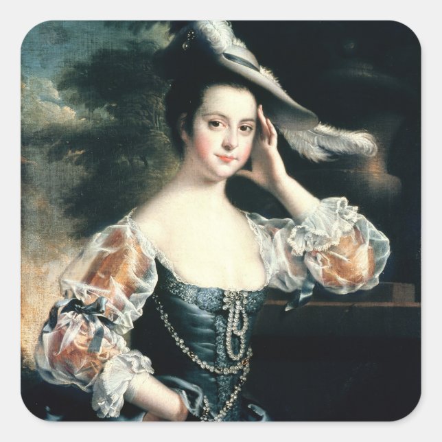 Susanna Hope Quadratischer Aufkleber (Vorderseite)