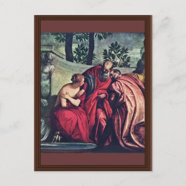 Susanna von Veronese Paolo (beste Qualität) Postkarte (Vorderseite)