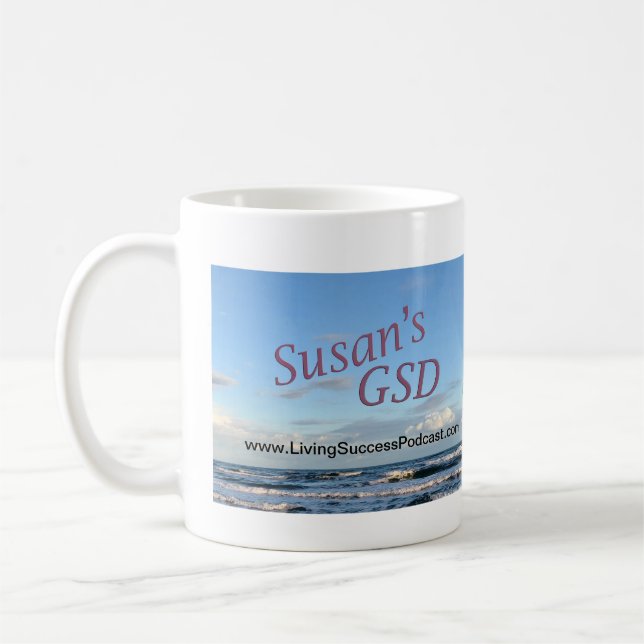 Susans GSD Reihen tun es - im Augenblick Kaffeetasse (Links)