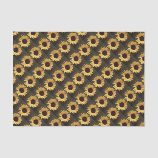 Susans Sonnenblume Seidenpapier (Vorderseite)