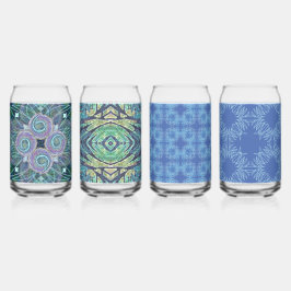 Susea Blu studios Feather Can Glasses Dosenglas