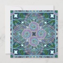 Susea Blu Studios Feather Mandela Card Karte