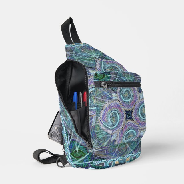 Susea Blu Studios Feather Sling Bag (Offen)