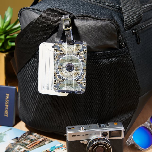 Susea Blu Studios Lightning Luggage Tag Gepäckanhänger (Vorderseite & Rückseite)