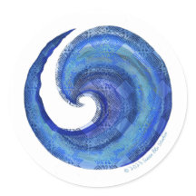 Susea Blu Studios Wasseraufkleber