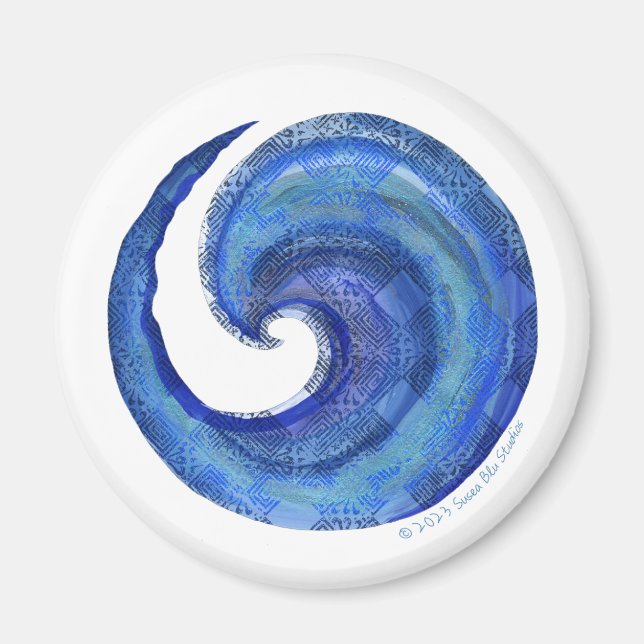 Susea Blu Studios Water Magnet (Vorne)