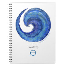 Susea Blu Studios Water Symbol Notebook