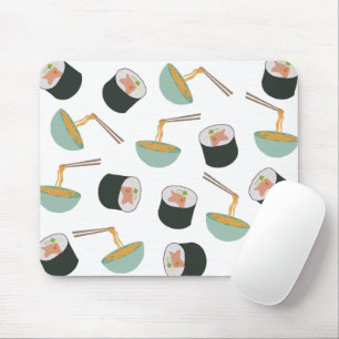 Sushi and Noodles Pattern Mousepad