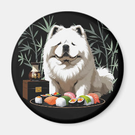 SUSHI ANYONE - Cream Chow  Magnet