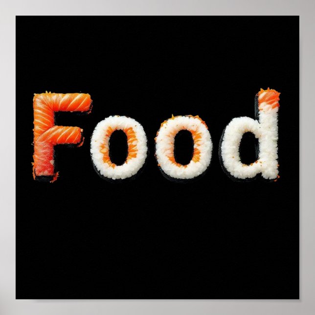 Sushi Art - japanische Küche Briefing Design Poster (Vorne)