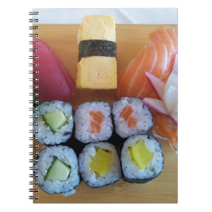 Sushi Asia Fish Rice Food Notizblock