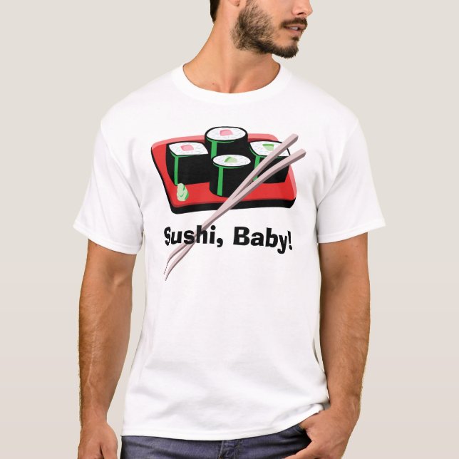 Sushi-Baby-Kalifornien-Rollenkleinkind-T - Shirt (Vorderseite)