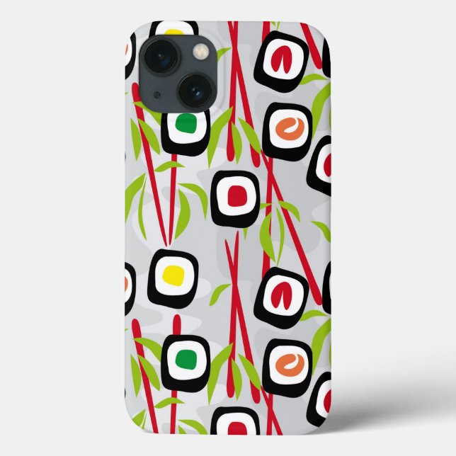 Sushi Background Case-Mate iPhone Hülle (Rückseite)