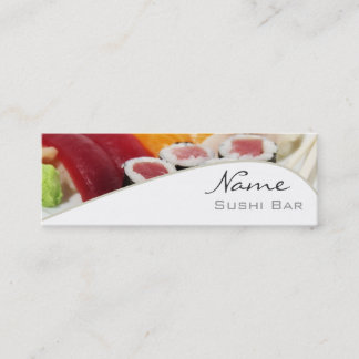 Sushi Bar Business Card Mini Visitenkarte