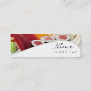 Sushi Bar Business Card Mini Visitenkarte