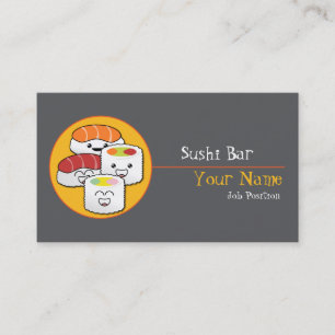 Sushi Bar Business Card Visitenkarte